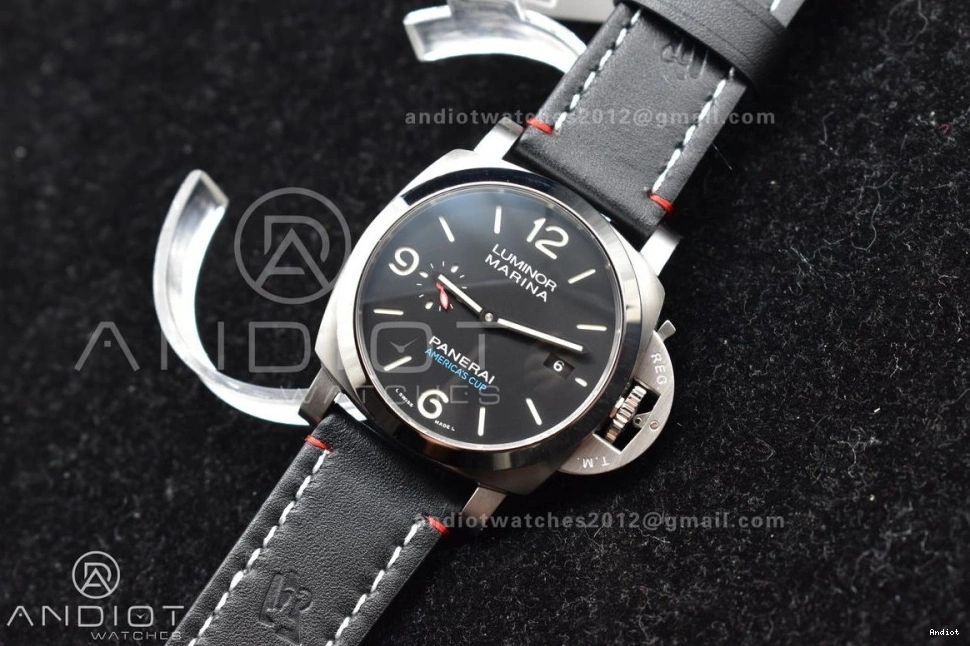 PAM732 Best Leather Green Brown  Dial Dark Edition P9010 1:1 on TTF Strap 0317